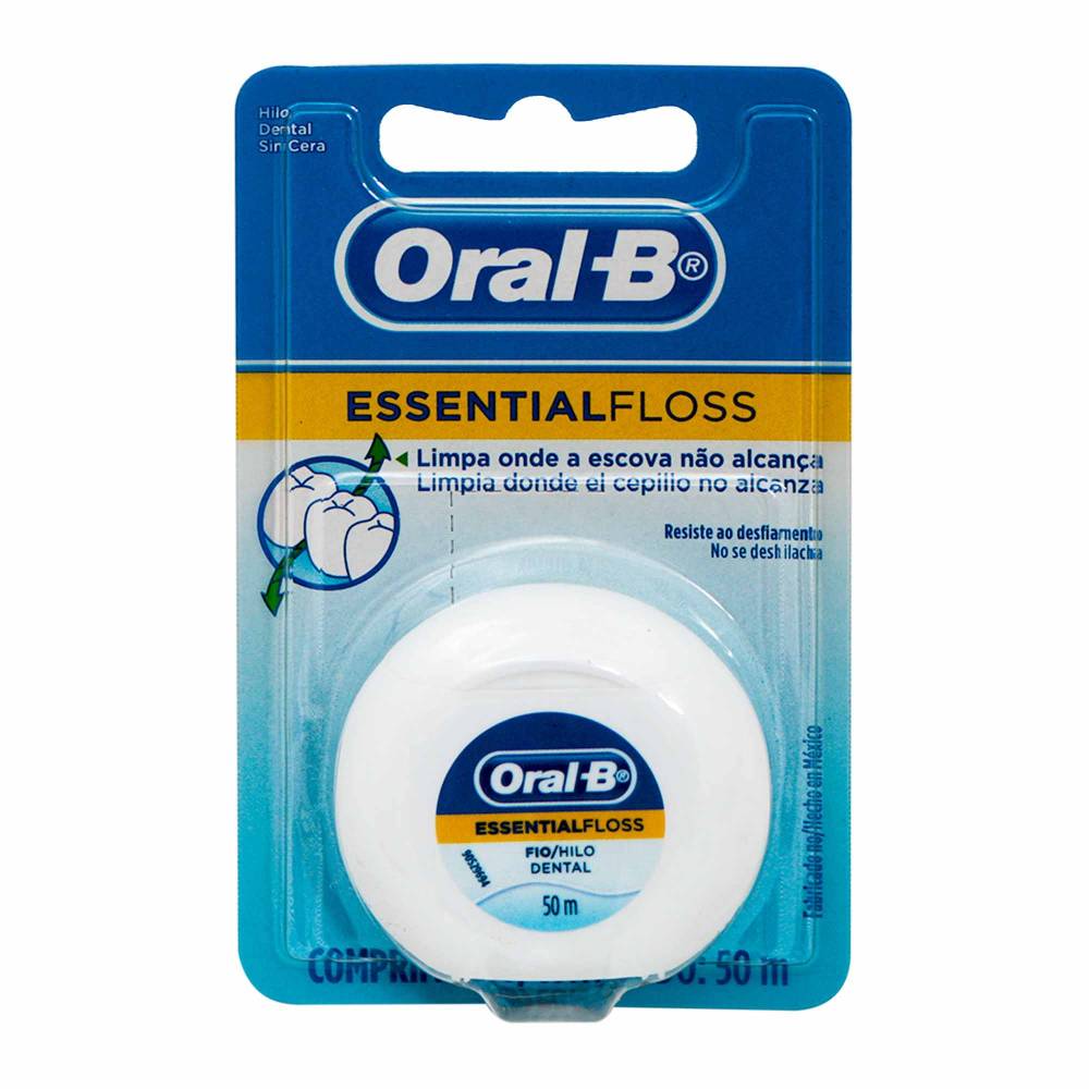Hilo Dental Oral-B Essential Floss Original 50 m 1 Unid - Clean Queen
