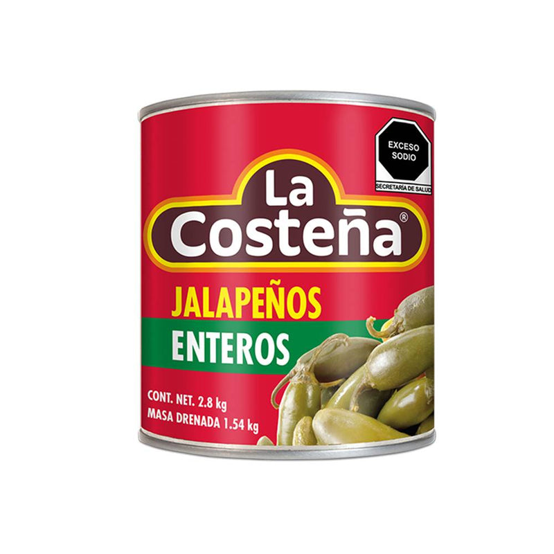 Chiles Jalapeños La Costeña en Escabeche 2.8 kg