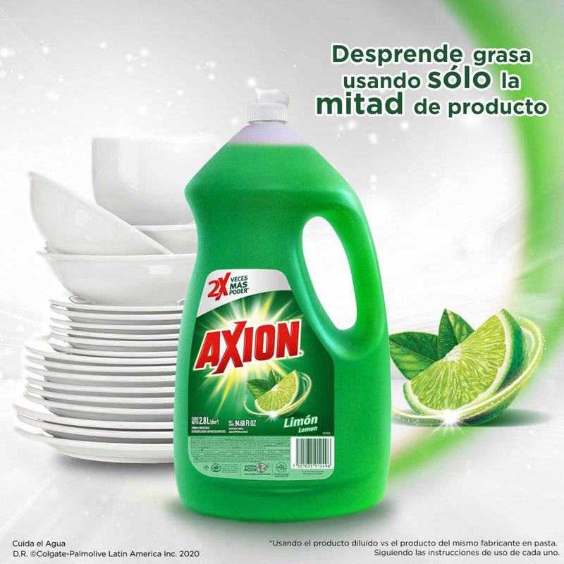 Lavatrastes Líquido Axion Limón 2.8 l