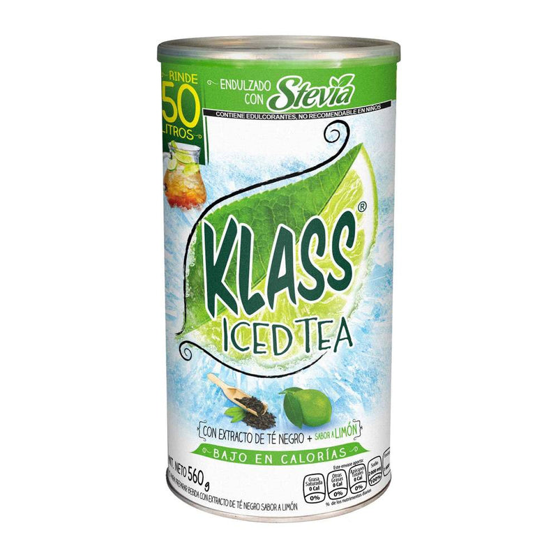Polvo para Preparar Bebida Klass Iced Tea Con Extracto de Té Negro 560 g