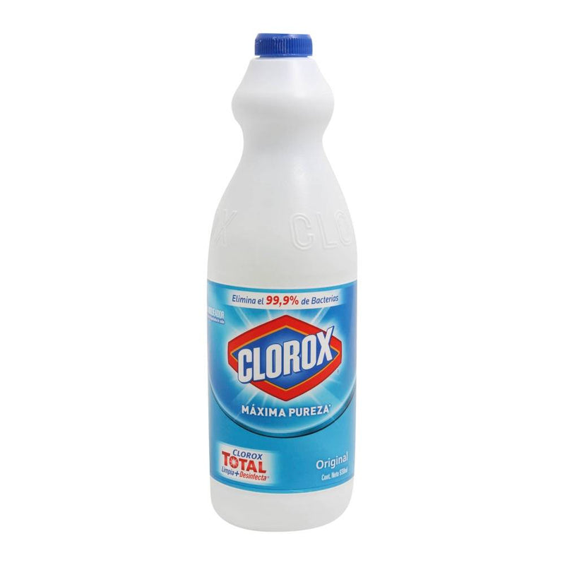 Blanqueador Clorox Máxima Pureza 9 pzas de 930 ml
