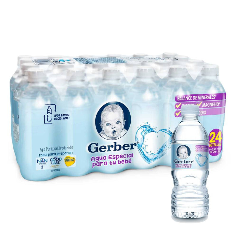 Agua Gerber 24 pzas de 355 ml c/u
