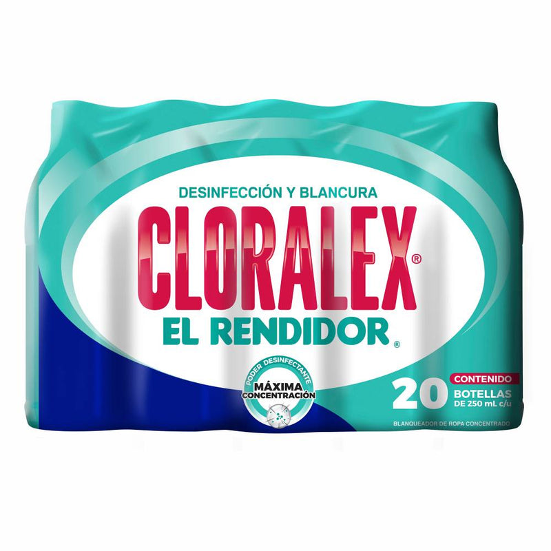 Blanqueador Líquido Cloralex 20 pzas de 250 ml