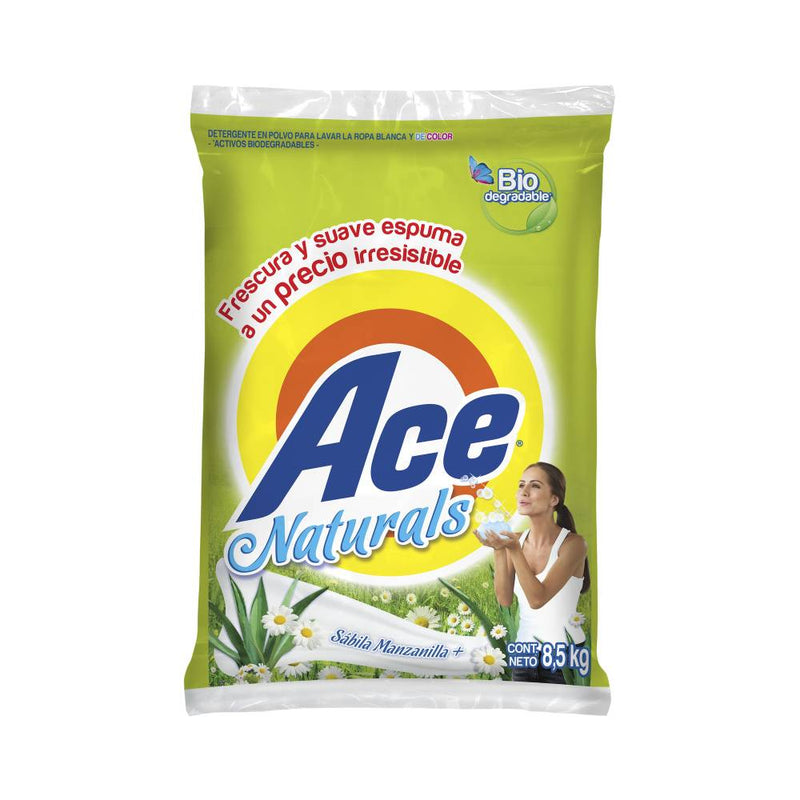Detergente en Polvo Ace Naturals 8.5 kg