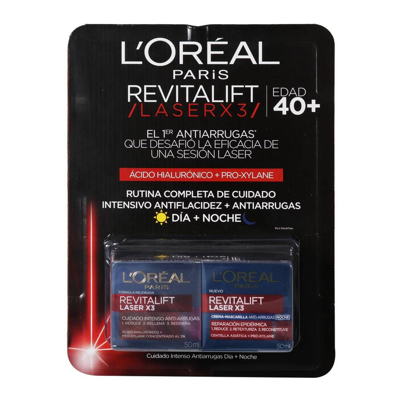 Crema Facial L'Oréal Revitalift Laser X3 2pzas de 50 ml
