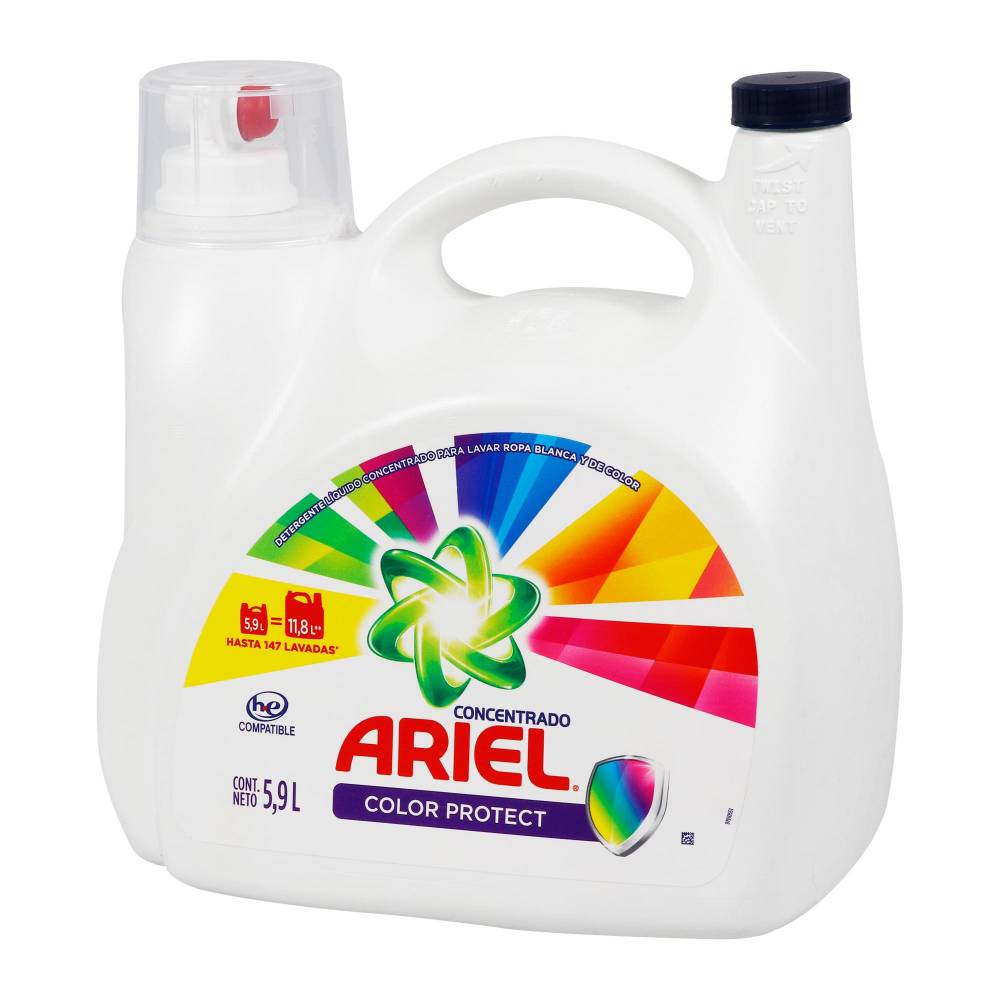 Detergente Líquido Ariel Color Protect 5.9 l