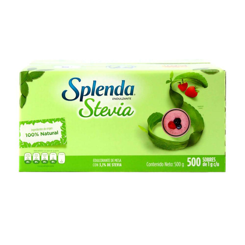 Endulzante Splenda Stevia 500 Sobres de 1 g c/u