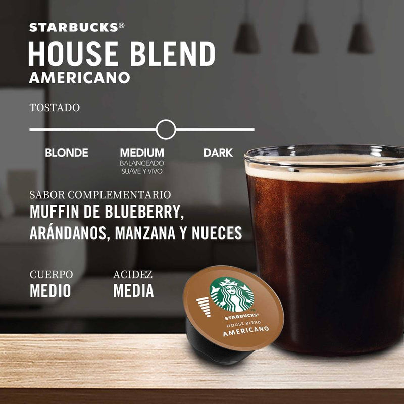 Cápsulas de Café Starbucks by Nescafé Dolce Gusto Americano 3 Cajas con 12 pzas c/u