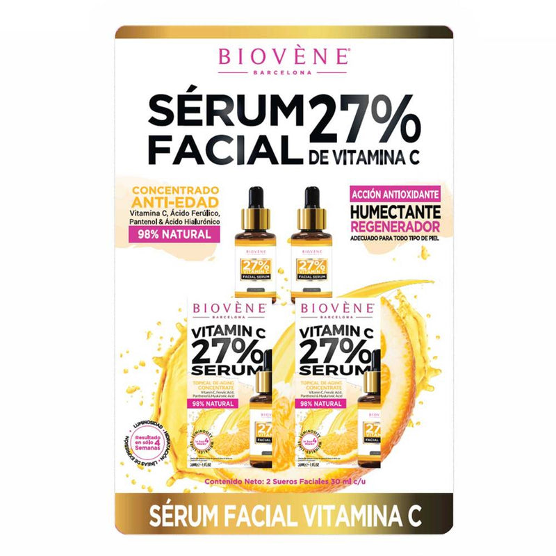 Serum Facial Biovene con Vitamina C  2 pzas