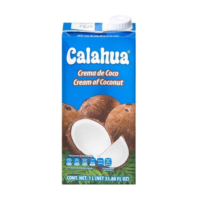 Crema de Coco Calahua 6 pzas de 1 l c/u