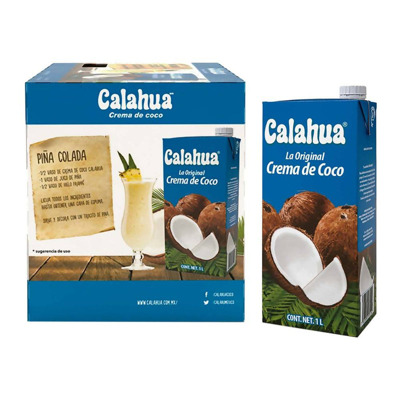 Crema de Coco Calahua 6 pzas de 1 l c/u