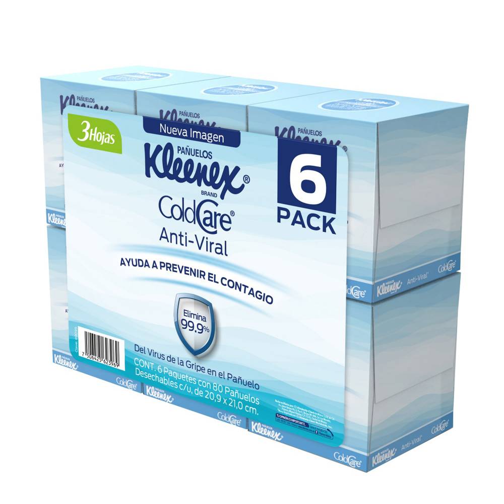 Tradineur - Caja de 80 pañuelos blancos de papel, doble capa, extra suaves,  pañuelos faciales, resfriados, limpieza del hogar, 2