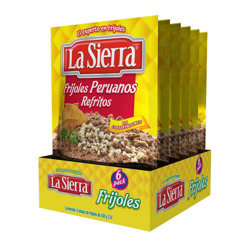 Frijoles La Sierra Refritos Peruanos 6 pzas de 430 g c/u