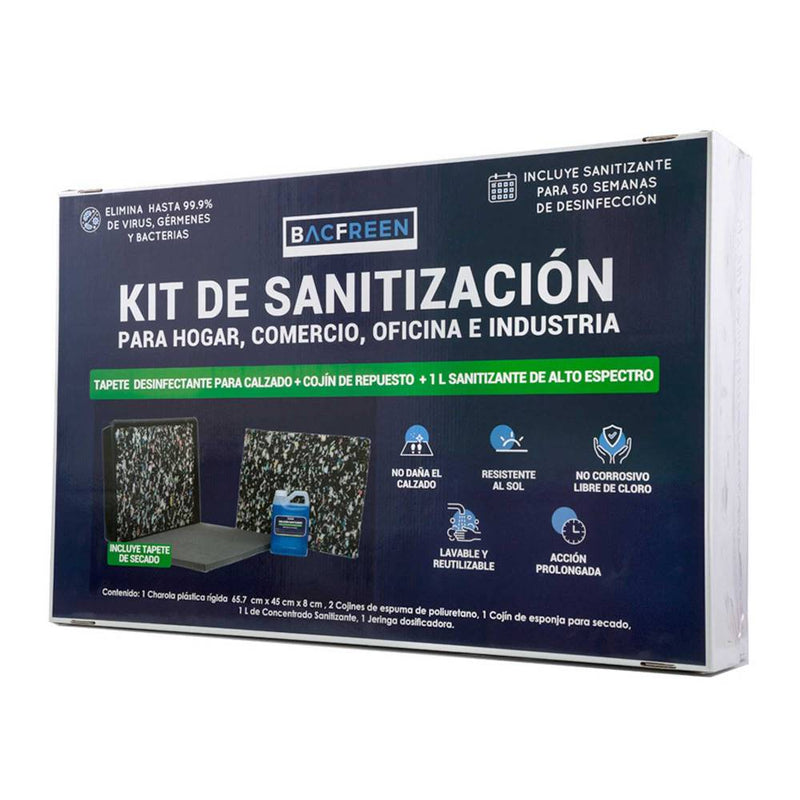Kit de Sanitización Bacfreen con Tapete Sanitizante