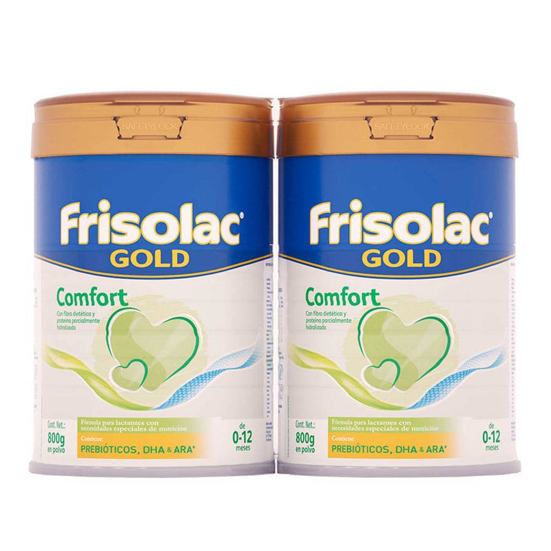 Fórmula Infantil Frisolac Gold Comfort con 2 Latas de 800 g c/u